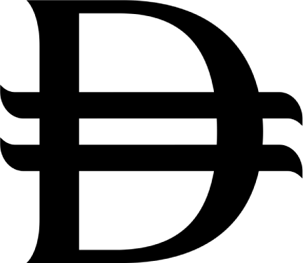 Dirham Currency Symbol Black